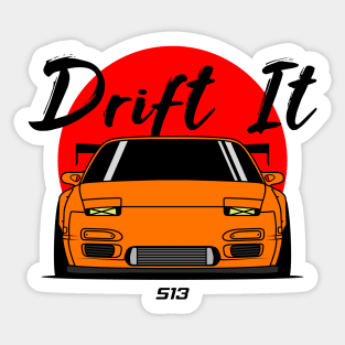 Orange S13 Front Sticker